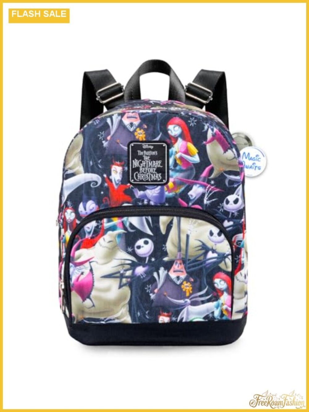Disney Nightmare Before Christmas Mini Backpack Canvas Purse Shoulder Bag Travel